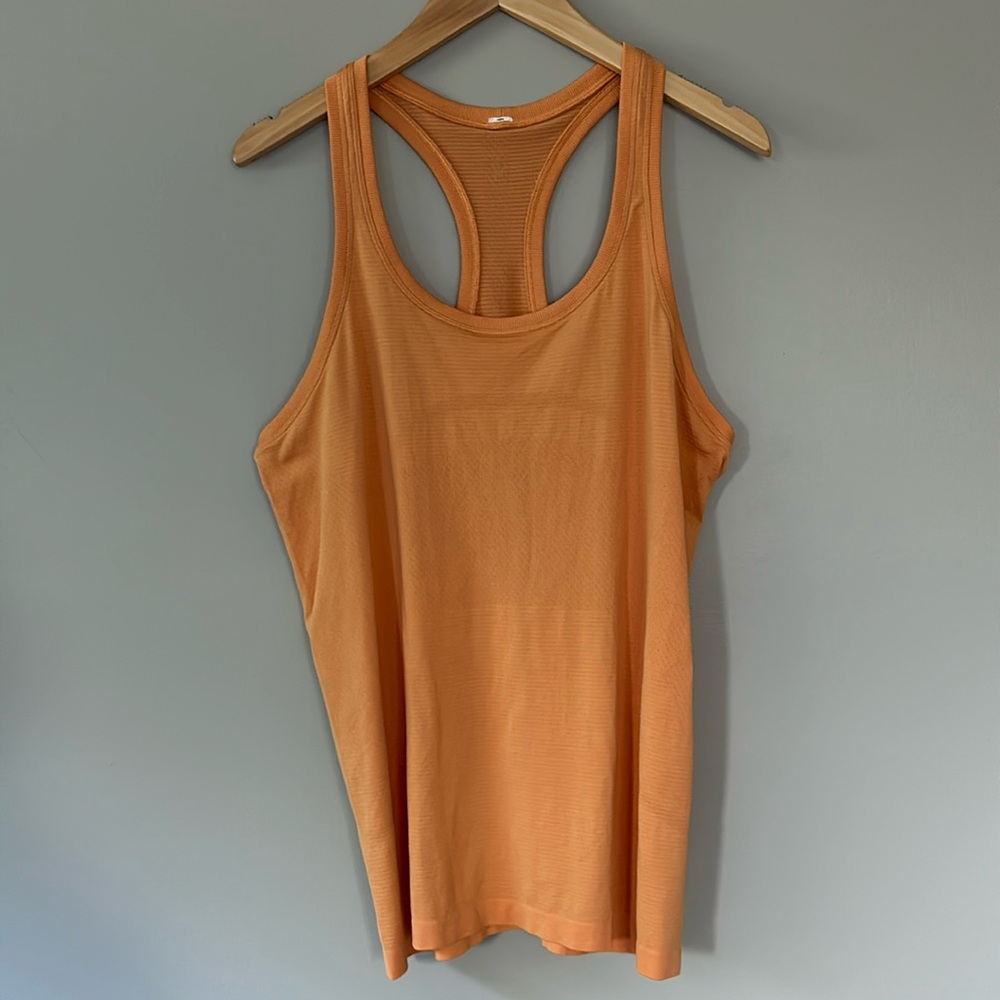 Lululemon Swiftly Tech Racerback Sz 12 Monarch Orange
